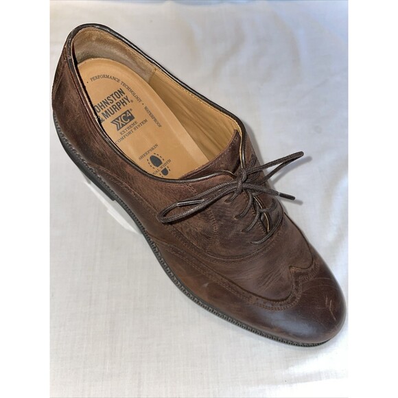 Johnston & Murphy XC4 Sheepskin Wingtip Oxfords Mens Size 13 M Brown Leather main image 10